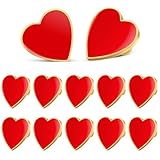 Design Unique: Ce lot de 12 broches en forme de cœur offre une décoration charmante et colorée, idéale pour personnaliser vêtements, sacs, vestes et chapeaux avec une touche romantique