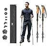Cascade Mountain Tech Lightweight Aircraft-Grade Aluminum Trekking Poles with Extended Down Grip Plus Tip Kit