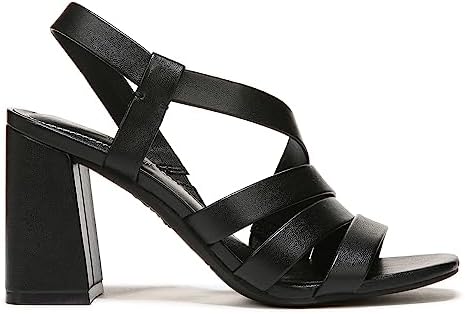 LifeStride Womens Broadway Strappy Dress Heeled Sandal, Black, 9 Wide US | Image 1
