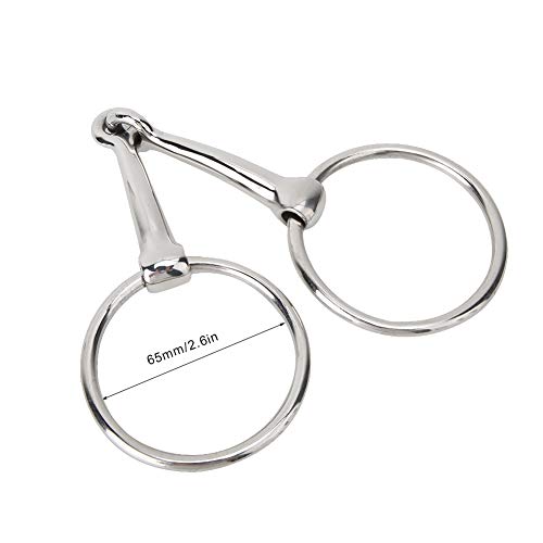 Snaffle Snaffle Cavalo Snaffle Bit Stainl Snaffle Horse Eque Plies, Aço Inoxidável Cavalo Snaffle Bi