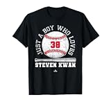 Just A Boy Who Loves Steven Kwan Cleveland Baseball MLBPA T-Shirt