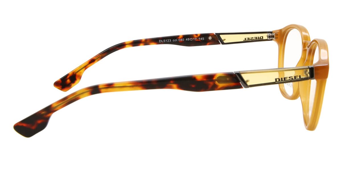 Gafas de Vista Diesel DL5123 040 MATTE YELLOW 49/17/145 Hombre