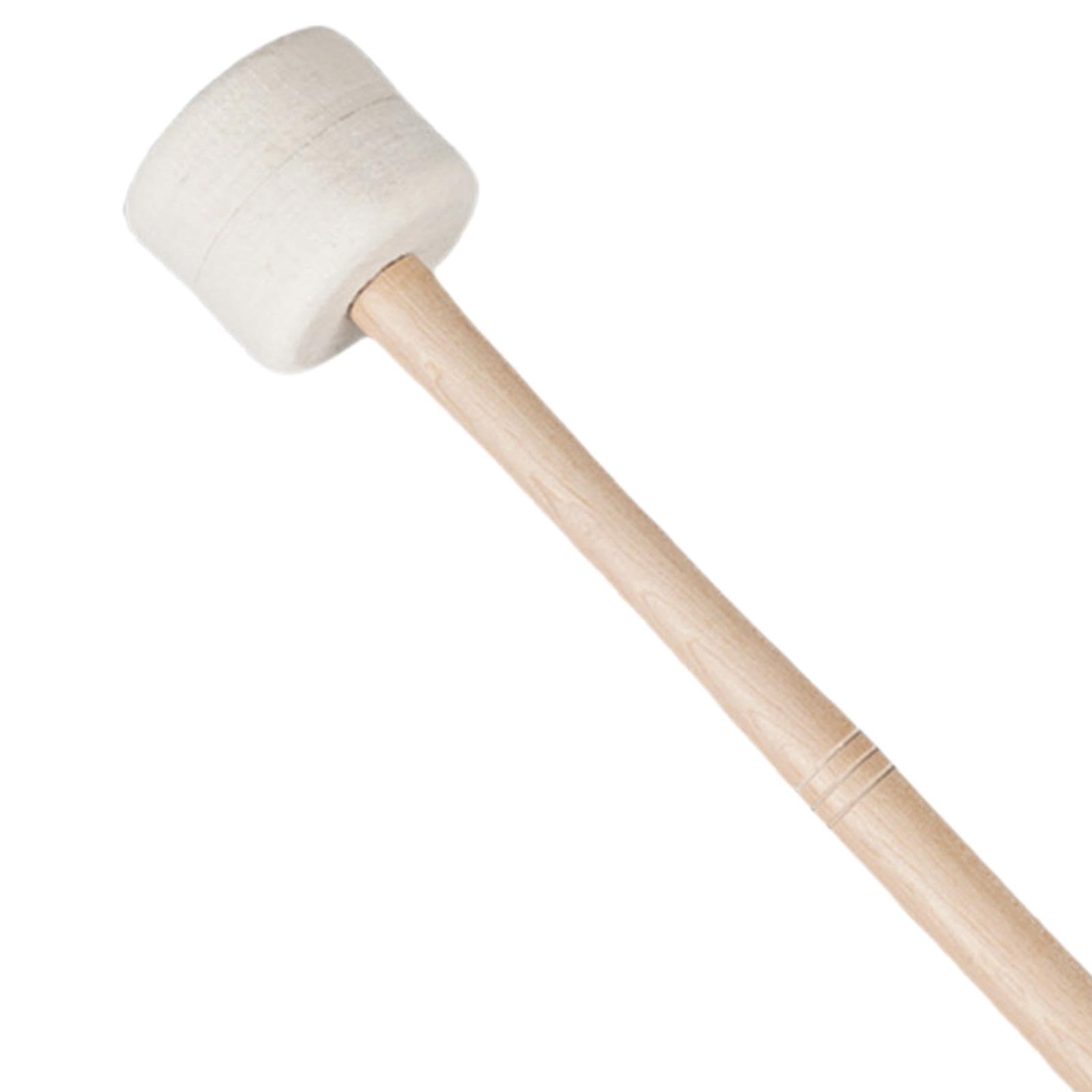 Coppia Manganello Timpano Bacchette Batteria Feltro Lana Testa Manico di Legno Comodo Batteria Rullante Accessorio Banda Strumento Percussione Leggero, Come immagine, 4 pezzi