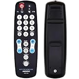 Anderic EzWipe Universal TV Remote Control - 1-Device - TV Only - for Hospitality, Hotels, Motels, Commercial TVs - Clean Wipeable Membrane Surface - RRHC100
