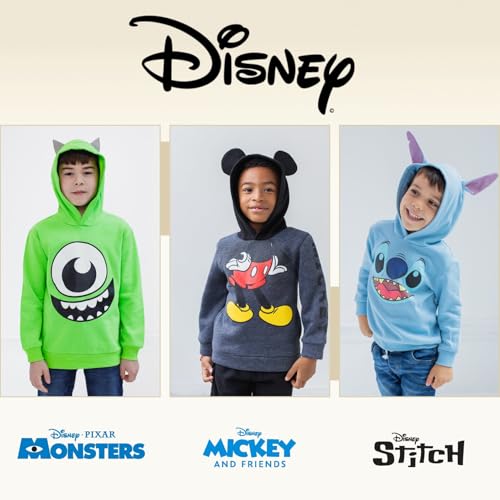 Disney Pixar Monsters Inc. Mike Little Boys Fleece Pullover Hoodie Green 6-6X - image 4