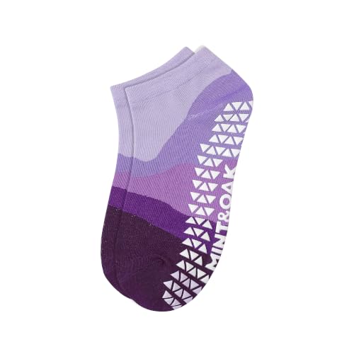 Image of Mint & Oak Pilates Socks with Grips for Women, Ankle Length Non-Slip Yoga Socks, Cotton Ideal For Yoga, Pilates, Gym, Workout, Cute Women's Gift