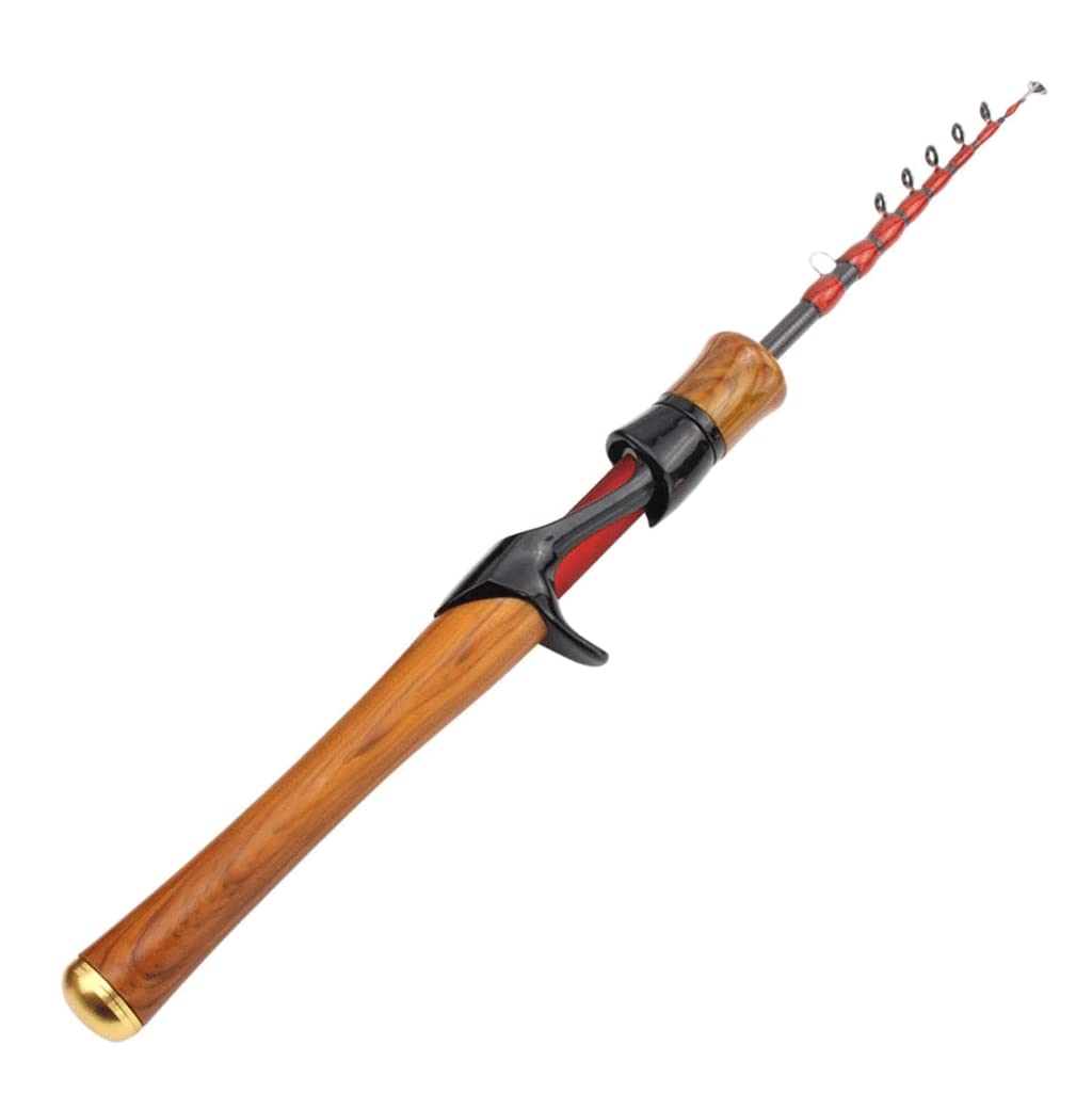 Canna Da Pesca Telescopica In Fibra Di Carbonio 1.8m Con Mulinello – Combo Mimetica Pieghevole