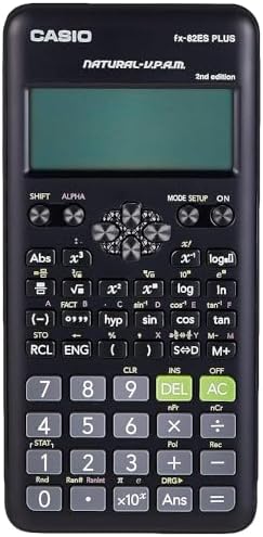 Casio Fx-82es Fx82es Plus Bk Display Scientific Calculations Calculator with 252 Functions