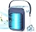 Climatiseur Portable - Refroidisseur d'air portable 3 en 1 avec refroidisseur par évaporation à 3 vitesses de ventilateur avec réservoir d'eau pour la maison et le bureau (Blue)