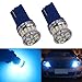 HSUN T10 W5W 194 LED Ampoule,12V-24V 12961 161 168 2825 175 Extrêmement Lumineux pour Indicateur de Marqueur Latéral Lampe de Lecture à Dôme Intérieur,Paquet de 2,bleu glacier