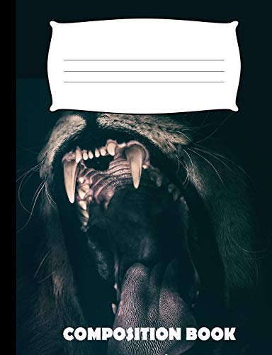Composition Book: Lion Composition Notebook Wide Ruled