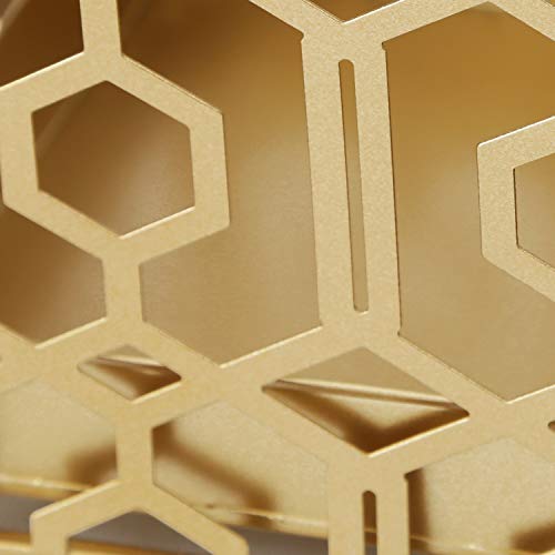 Adeco Metal Stand Holder Organizer Entryway Freestanding, For Canes, Walking Sticks Umbrella Racks, Square, Gold #TOP6