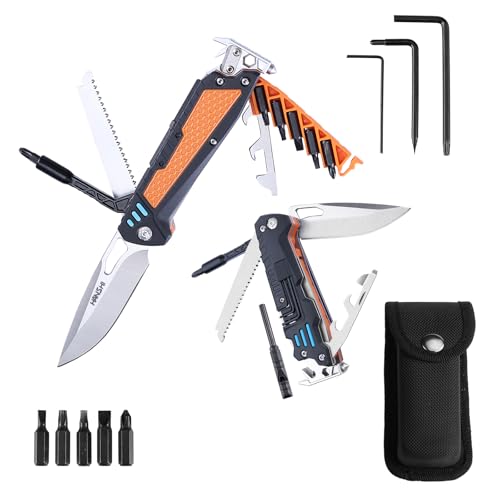 HANSHI 13 in 1 Multitool Knife with Nylon Sheath for