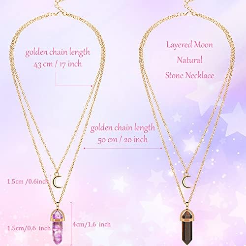 Amazon Com 10 Pieces Crystal Stone Pendant Necklace Chain Layered Moon Necklace Healing Gemstone Necklaces Hexagonal Spiritual Pendant Inch With 2 Inch Extension Chain For Women Girls Gold Chain Clothing Shoes Jewelry Amazon Com 10 Pieces Crystal Stone Pendant Necklace Chain Layered Moon Necklace Healing Gemstone Necklaces Hexagonal Spiritual Pendant Inch With 2 Inch Extension Chain For Women Girls Gold Chain Clothing Shoes Jewelry