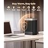 Abolee Space Heaters with Motion Sensor,Portable Heaters for Indoor Use,Electric Small Heaters for Large Room Bedroom Office Garage Desk,1500W Ceramic Heating with Remote,Oscillating,Timer,Thermosta