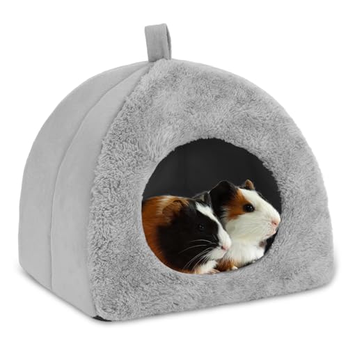 Image of BWOGUE Guinea Pig House Bed Cozy Hamster Cave Large Hideout for Dwarf Rabbits Hedgehog Bearded Dragon Winter Nest Hamster Cage Accessories