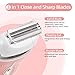 YHC Electric Razor for Women – Cordless Rechargeable Shaver for Legs, Underarms, and Bikini with Hypoallergenic Foil