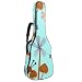 Borsa per chitarra acustica con stampa personalizzata coniglio in peluche a grandezza naturale custodia per chitarra con tracolla imbottita