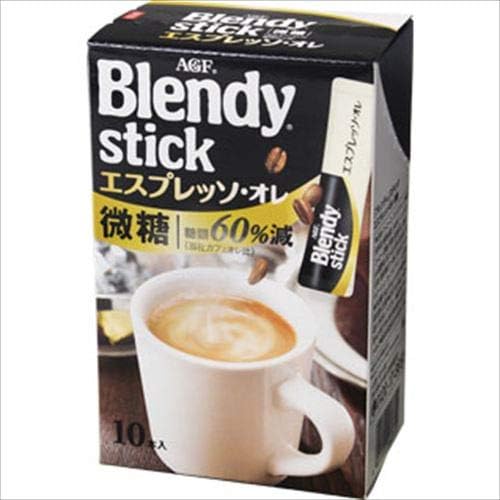 Blendy stick cafe au lait espresso au lait less sugar 10 sticks x 6 pieces