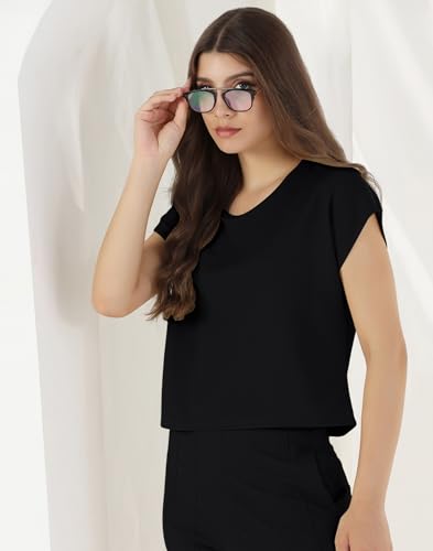 Image of Selvia Women's Tops and Trouser Co ord Set| Lycra Dress for Woman Stylish