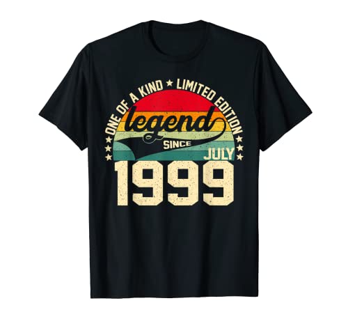 Legend Since July 1999 23th Birthday Limited Edition Vintage Camiseta