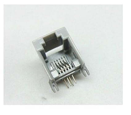 Generic 10pcs Phone Jack, RJ11 Sockets, 6P4C Telephone Socket Modem