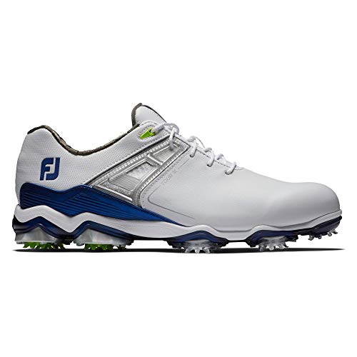 Footjoy Men's Tour X Previous Season Style Golf Shoes, White/Navy/Lime, 7.5 Wide #TOP1