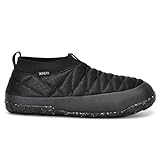 XPETI Mens Slip on Winter Shoes Water Resistant Winter Slippers Thermo Moc Black Size 13