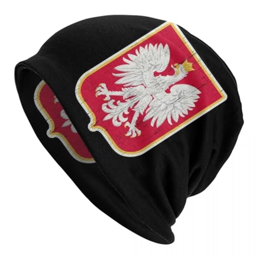 Bonnet Pologne pour adulte avec blason aigle et tuques de style Polska