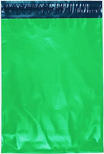iMBAPrice 10x13 Inch 500-Pack Green Color Poly Mailers Shipping Envelopes Bags, Strong Adhesive Shipping and Packing Bags for Clothing, Waterproof and Tear-Proof Shipping Envelopes - Thumbnail 4