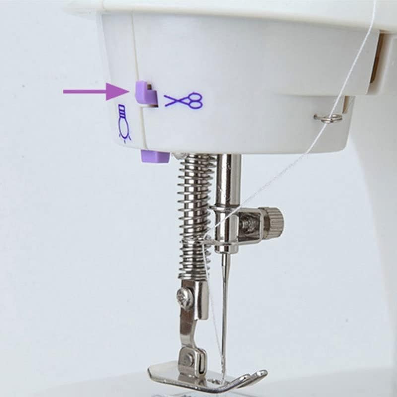 Naaimachine 2-snelheden dubbele draad draagbare elektrische huishoudelijke multifunctionele naaimachine met licht - Image 6