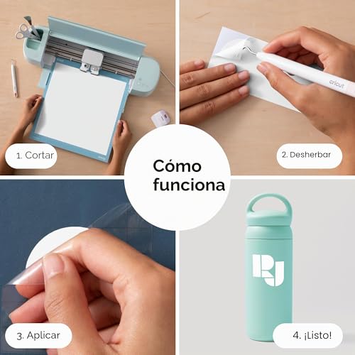 Miniatura 6 de Cricut Vinilo Adhesivo Permanente - Rollo De Vinilo Para Cricut - 30.5 Cm X 3 M - Blanco - Vinilo Permanente Para Manualidades, Decoración, Ventanas Y Paredes