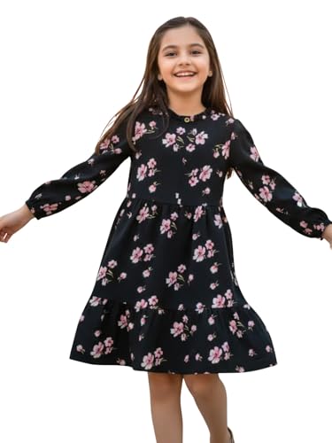 Image of Uptownie Lite Girls Knee Length A-Line Tiered Dress