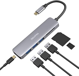 USB C Hub,6 in 1 Dongle Adapter for MacBook Pro 2020/2019/2018/2017,MacBook Air 2020-2018