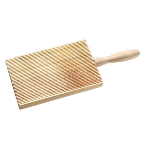 PartyKindom Tablas de Gnocchi de Madera para Pasta Herramientas de Cocina Artesanales con Mango Ergonómico Utensilios para Tablero para Hacer Ñoquis Casa