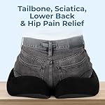 5 STARS UNITED Seat Cushion for Tailbone Pain Relief – Large Memory Foam Cushion for Coccyx, Hip, Sciatica & Post-Surgery Recovery – Wheelchair, Car, Desk, Gaming & Office Chairs, Black - Image 3