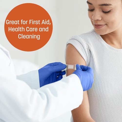 Caring-Nitrile-Exam-Gloves-Blue-Powder-Free-Disposable-Gloves-for-Medical-Care-First-Aid-Cleaning-Food-Prep