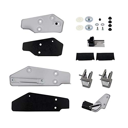 United Pacific 110642 Door Glass Mounting Bracket and Guide Set, Heavy Duty