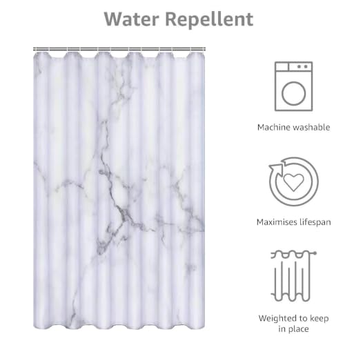 Rideau de douche imperméable à ourlet lesté pour un maintien parfait - 3