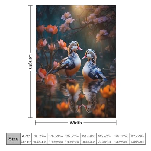 Couverture légère en polaire impression 3D canard mignon - 6