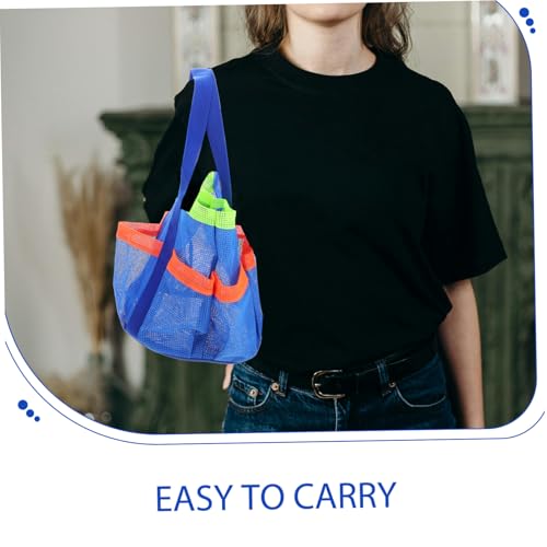 Happyyami Multi-Pocket Mesh Beach Bag Sandproof Waterproof Swim Tote Foldable Handbag for Boys and Girls and Adults for Pool Travel and Family Outings3