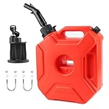 Portable Tank with Locking Mounting Upgraded Bracket Mounting 5L / 1.3 Gallon Fits for Car Motorcycle SUV ATV UTV/U bolt for 1