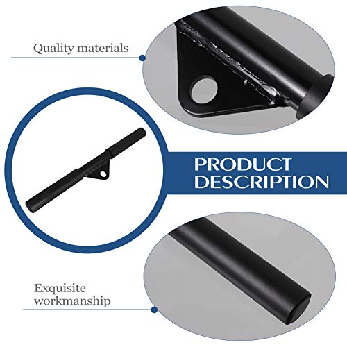 WINOMO Barra de puxar bíceps, barra reta giratória, bíceps e tríceps, pesos de pulso fitness para ca