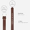 6pcs Men's Gift Set with Box Brown Leather Belt Wallet Watch Glasses Keychain Ballpoint Pen Gifts for Men, Valentines Day Gifts for Him