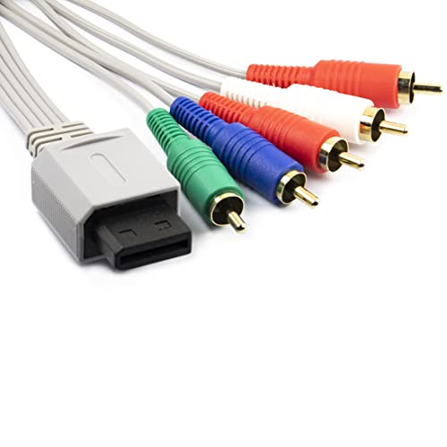 Image of whiteeeen AV Component Cable 16 Pin 5 Wires for Wii /Wii U 1.8Meter / 6FT