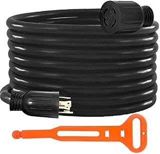 Mophorn 50Ft 30 Amp Generator Extension Cord 4 Wire 10 Gauge Generator Cord
