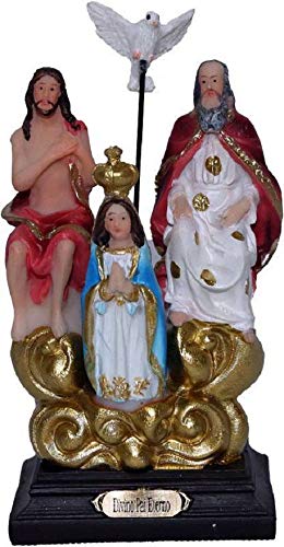 IMAGEM RESINA SANTOS DIVINO PAI ETERNO 10 CM