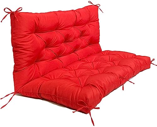 Coussin de banc d extérieur étanche rouge résistant à l eau et aux déformations pour patio