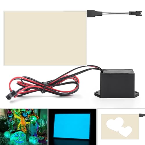 Panel LED flexible electroluminiscente con luz estroboscópica y tres efectos de brillo azul 2