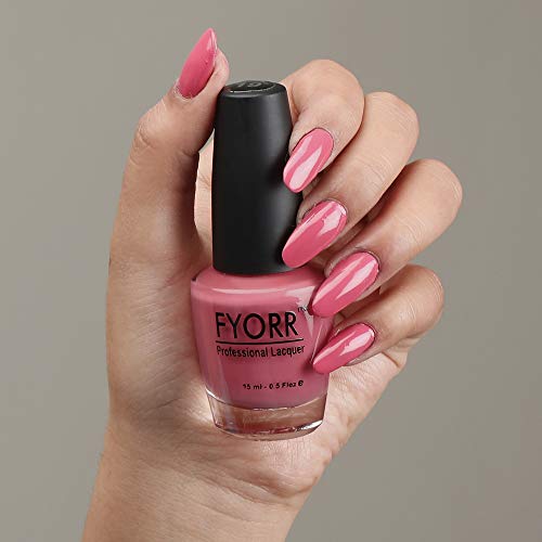 Image of FYORR 15ML Quick Dry Long Lasting Smooth Finish Nail Polish (Fresh Pink)